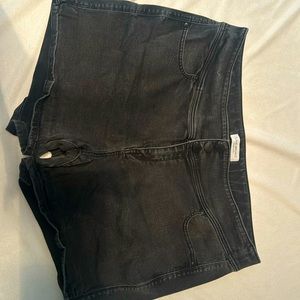 Lane Bryant Black Denim Shorts